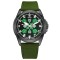 Годинник наручний Awarder 041 Embroidery Black-Green Green  Battery 10ATM