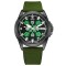 Годинник наручний Awarder 040 Embroidery Black-Green Green  Automatic 10ATM