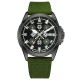 Чоловічий механічний годинник Awarder 040 Embroidery Black-Army Green з автопідзаводом та сапфіровим склом