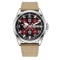 Годинник наручний Awarder 040 Embroidery Silver-Red Khaki Automatic 10ATM