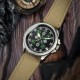 Мужские часы Awarder 041 Embroidery Silver-Green Khaki с сапфировым стеклом и водозащитой 10ATM