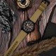 Мужские механические часы Awarder 040 Embroidery Black-Red Khaki Automatic 10ATM с сапфировым стеклом