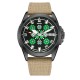 Чоловічий годинник Awarder 040 Embroidery Black-Green Khaki Automatic з сапфіровим склом та захистом 10ATM