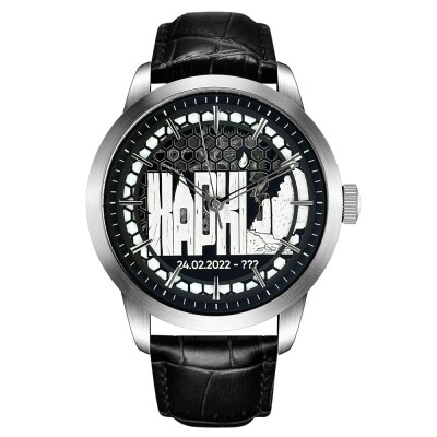 Годинник наручний Awarder 043 Незламний Харків Silver-Black Automatic