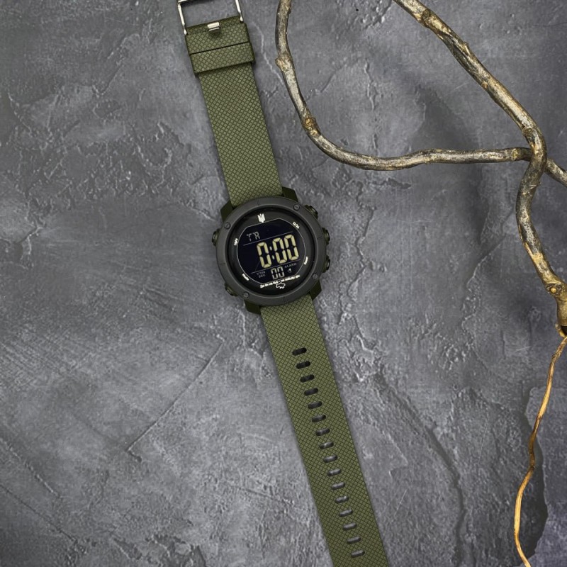 Чоловічий годинник Awarder 032 Де би не був Army Green-Black-Black, тактичний електронний з підсвічуванням