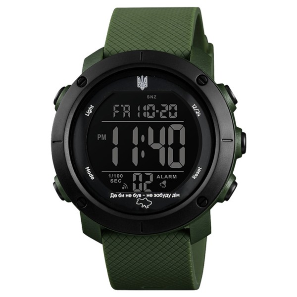 Чоловічий годинник Awarder 032 Де би не був Army Green-Black-Black, тактичний електронний з підсвічуванням