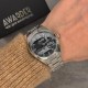 Жіночий годинник Awarder 035 Київ I Silver-Black зі сріблястим браслетом та чорним циферблатом