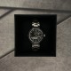 Жіночий годинник Awarder 035 Київ I Silver-Black зі сріблястим браслетом та чорним циферблатом