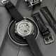 Мужские механические часы Awarder 022 Киев II Silver-Black с серебристым корпусом и кожаным ремешком