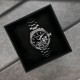 Женские часы Awarder 035 Мариуполь II Silver-Black из нержавеющей стали и минеральным стеклом