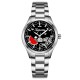 Жіночий годинник Awarder 035 Херсон I Silver-Black, сріблястий сталевий браслет та чорний циферблат