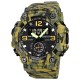 Чоловічий тактичний годинник Awarder 003 Camo Green з комбінованим циферблатом та підсвічуванням