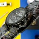 Мужские часы Awarder 016 Тризуб Black-Black Steel с хронографом и стальным браслетом