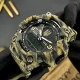 Мужские тактические часы Awarder 001 Тризуб золото Camo Green с камуфляжным ремешком и подсветкой