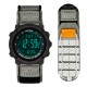 Чоловічий тактичний годинник Awarder 036 Compass UA Nylon Tactic Black-Grey з компасом та електронним циферблатом