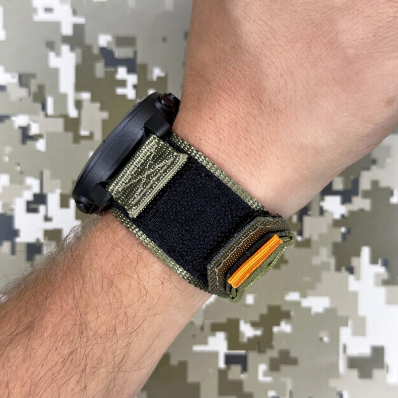 Мужские тактические часы Awarder 036 Compass UA Nylon Tactic Black-Army Green с компасом