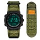 Мужские тактические часы Awarder 036 Compass UA Nylon Tactic Black-Army Green с компасом