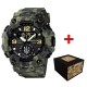 Мужские часы Awarder 004 Тризуб серебро Camo Green — тактические водонепроницаемые 5 ATM