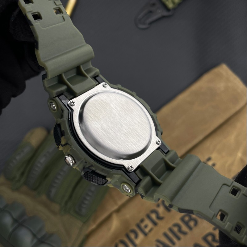 Мужские тактические часы Awarder 005 Camo Green с комбинированным циферблатом и защитой 5 ATM