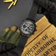 Мужские часы Awarder 017 Тризуб золото All Black со стрелочно-электронным циферблатом