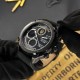 Мужские часы Awarder 017 Тризуб золото All Black со стрелочно-электронным циферблатом