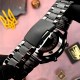 Чоловічий годинник Awarder 017 Тризуб золото All Black Steel з комбінованим циферблатом