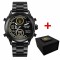 Годинник наручний Awarder 017 Тризуб золото All Black Steel