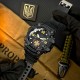 Чоловічий наручний годинник Awarder 004 ДСНС All Black тактичний з підсвічуванням та захистом 5 ATM