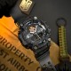 Чоловічий тактичний годинник Awarder 001 ДСНС All Black з комбінованим циферблатом та захистом 5 ATM
