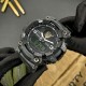 Мужские тактические часы Awarder 001 Тризуб золото All Black с комбинированным циферблатом