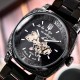 Мужские часы Awarder 021 Де би не був All Black Steel механика с автоподзаводом
