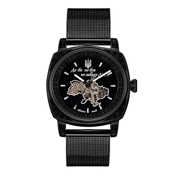 Мужские часы Awarder 021 Де би не був All Black Mesh механика с автоподзаводом