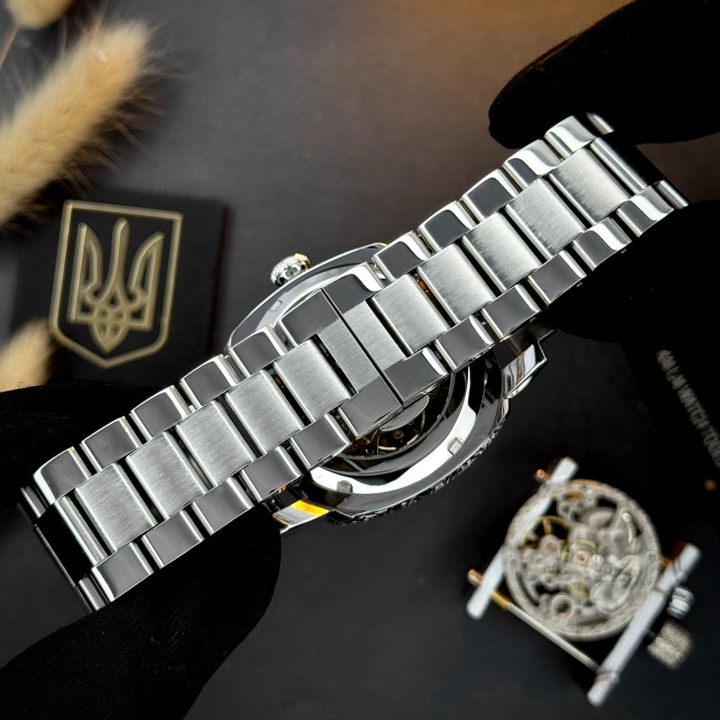 Мужские механические часы Awarder 021 Де би не був Silver Steel с автоподзаводом