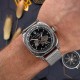Мужские механические часы Awarder 021 Де би не був Silver Mesh с автоподзаводом и стальным браслетом