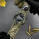 Мужские тактические часы Awarder 005P Тризуб золото Camo Green с паракордовым ремешком и компасом