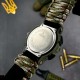 Мужские тактические часы Awarder 005P Тризуб золото Camo Green с паракордовым ремешком и компасом