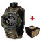 Годинник наручний Awarder 005P Тризуб золото Camo Green Паракордовий ремінець Camo Green
