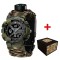 Годинник наручний Awarder 005P Тризуб срібло Camo Green Паракордовий ремінець Camo Green