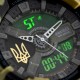 Мужские тактические часы Awarder 005 Тризуб золото Camo Green с комбинированным циферблатом