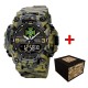 Чоловічий тактичний годинник Awarder 001 ДПС Army Green з комбінованим циферблатом та захистом 5 ATM
