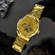 Мужские часы Awarder 024 Не забуду дим Gold-Gold с автоподзаводом и стальным браслетом