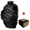 Годинник наручний Awarder 005P Тризуб срібло  Black + Паракордовий ремінець Black