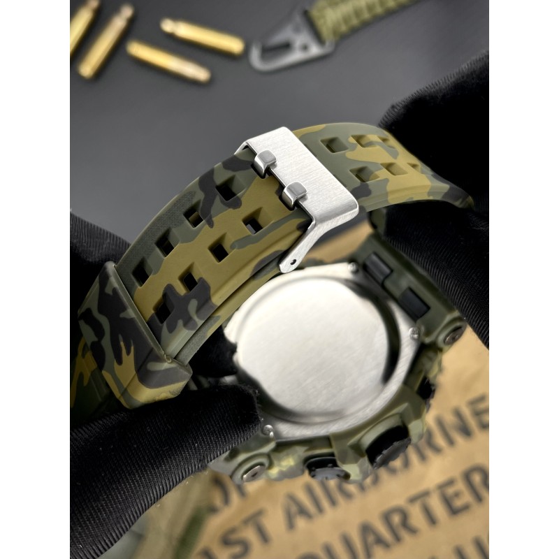 Мужские тактические часы Awarder 002 Camo Green с комбинированным циферблатом и водозащитой 5 ATM