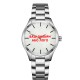 Наручний годинник Awarder 035 Silver-White Metal зі сталевим браслетом та індивідуальним дизайном
