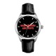 Наручний годинник Awarder 035 Silver-Black Leather з індивідуальним дизайном та кварцовим механізмом