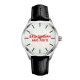 Наручные часы Awarder 035 Silver-White Leather с индивидуальным дизайном и кварцевым механизмом