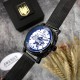 Мужские механические часы Awarder 021-3D Де би не был Black-White Mesh с автоподзаводом