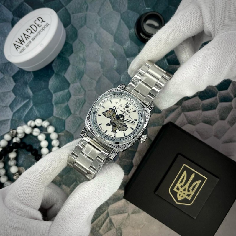 Мужские механические часы Awarder 021-3D Де би не був Silver-White Steel с автоподзаводом