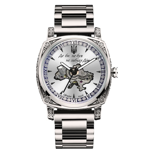 Мужские механические часы Awarder 021-3D Де би не був Silver-White Steel с автоподзаводом