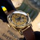 Женские часы Awarder 021 Де би не була Gold-Gold-Brown механика с автоподзаводом